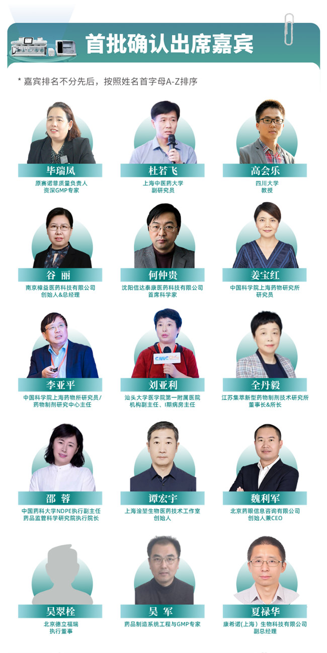 首批確認出席嘉賓